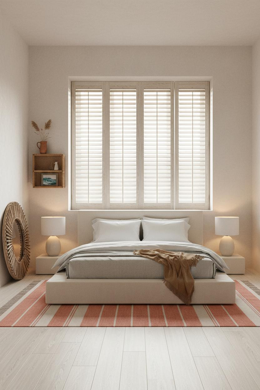 Beach Theme Bedroom Coastal Shutters
