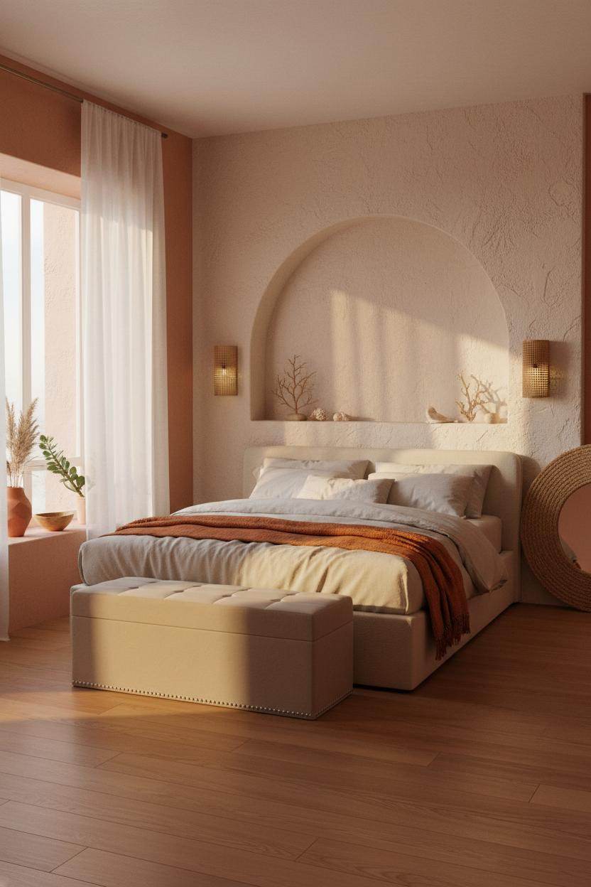 Beachy Boho Bedroom Coastal Arched Niche