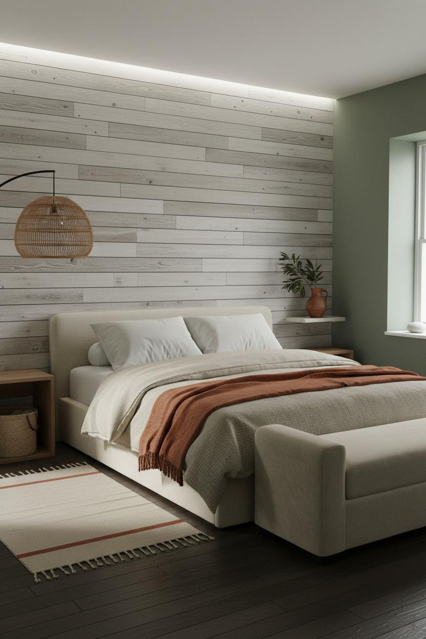 Beachy Boho Bedroom Driftwood Headboard