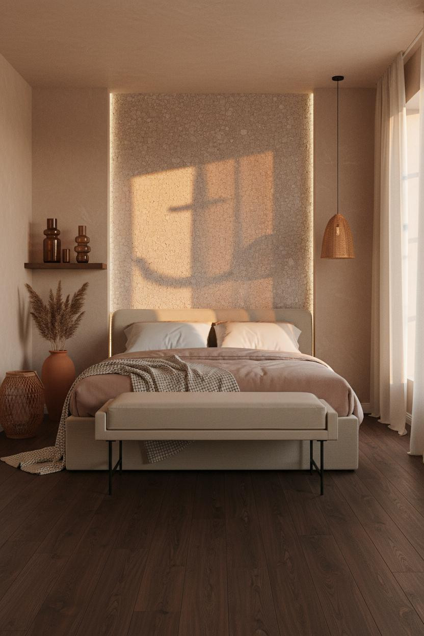 Beachy Boho Bedroom Mosaic Tiles Coastal