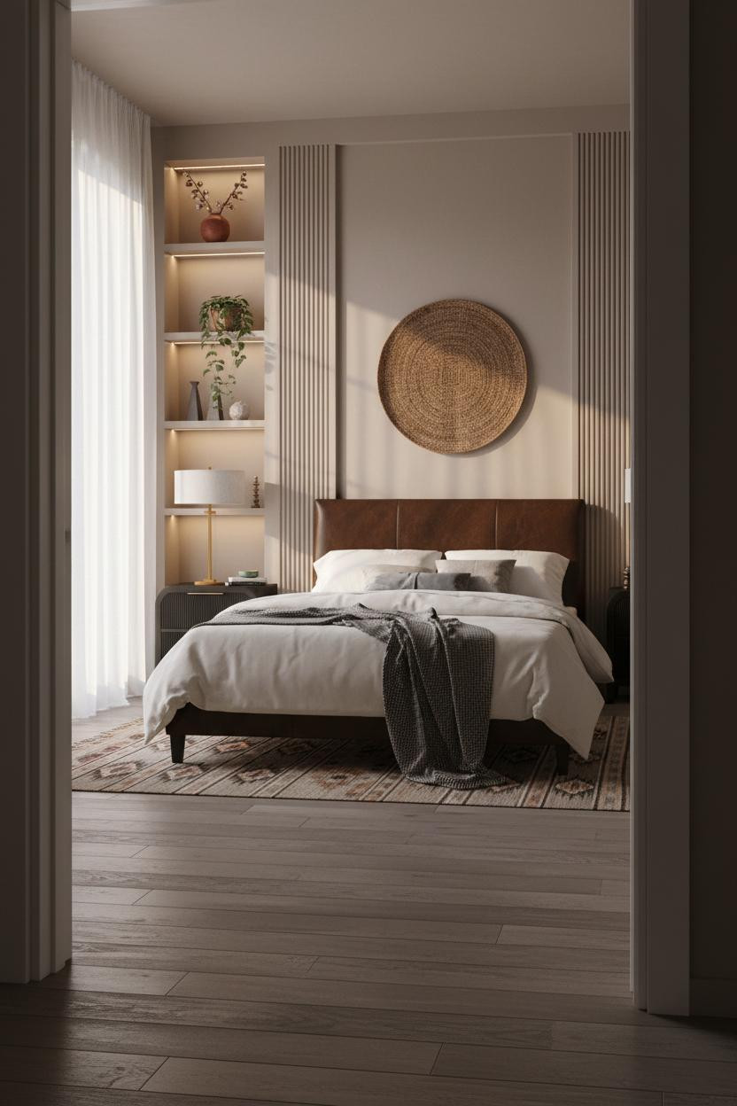 Black Bed Frame Bedroom Rustic Refined