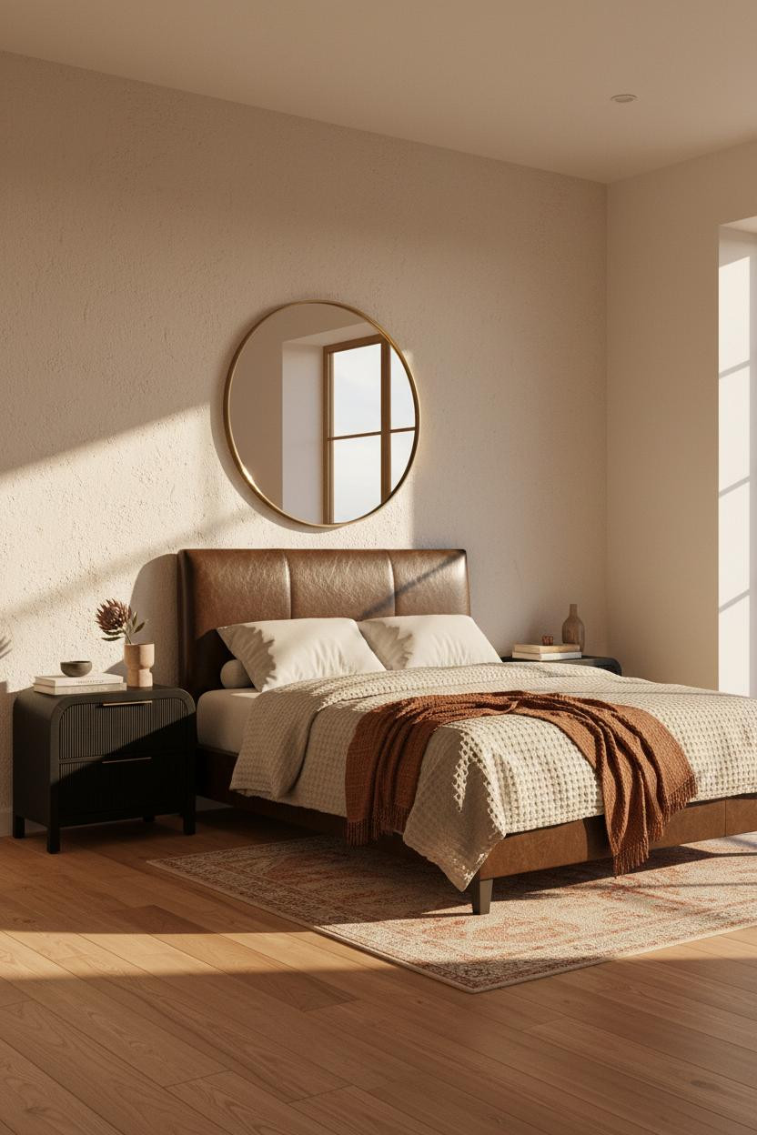 Black Bed Frame Scandi Bedroom Design