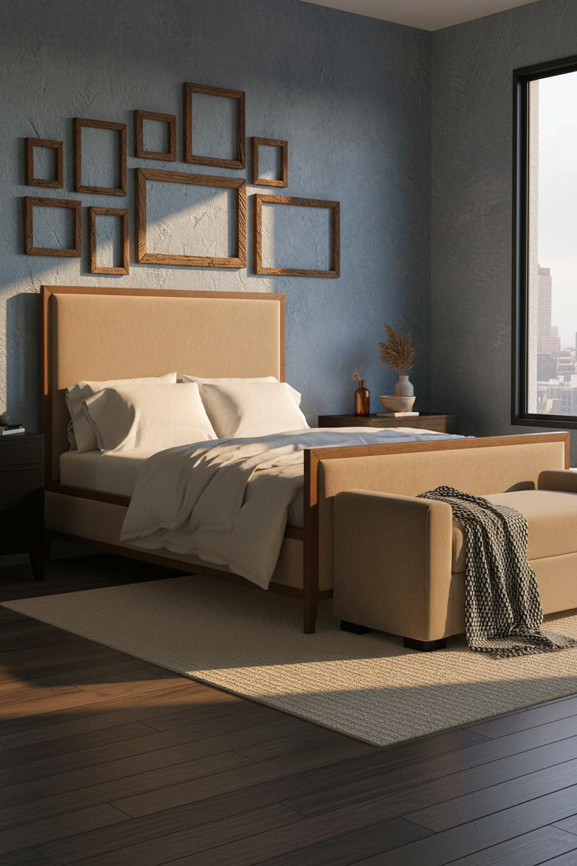 Boho Farmhouse Bedroom Gallery Wall Plaster