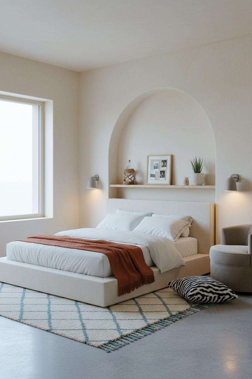 Coastal Teen Bedroom Beachy Aesthetic Arched Niche
