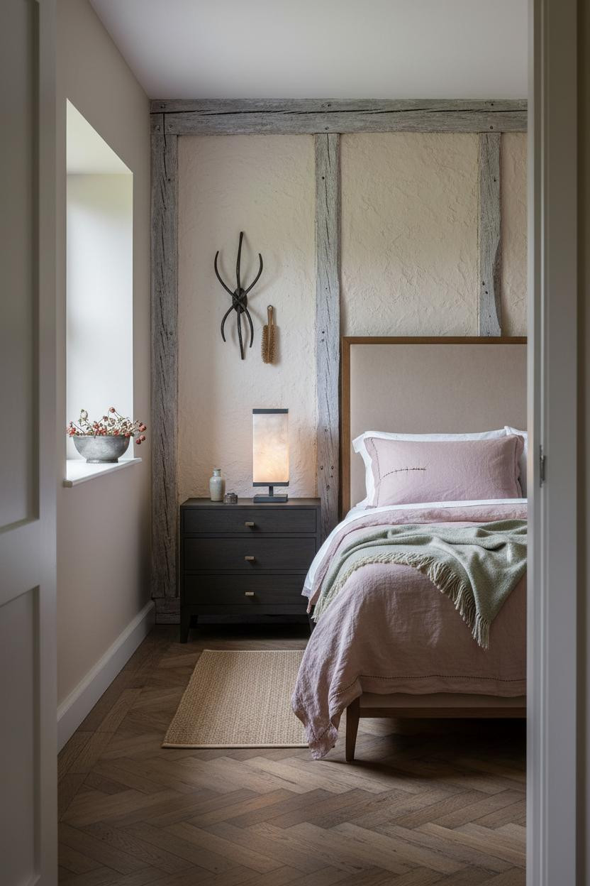 Cottage Bedroom Timber Alcove Vintage