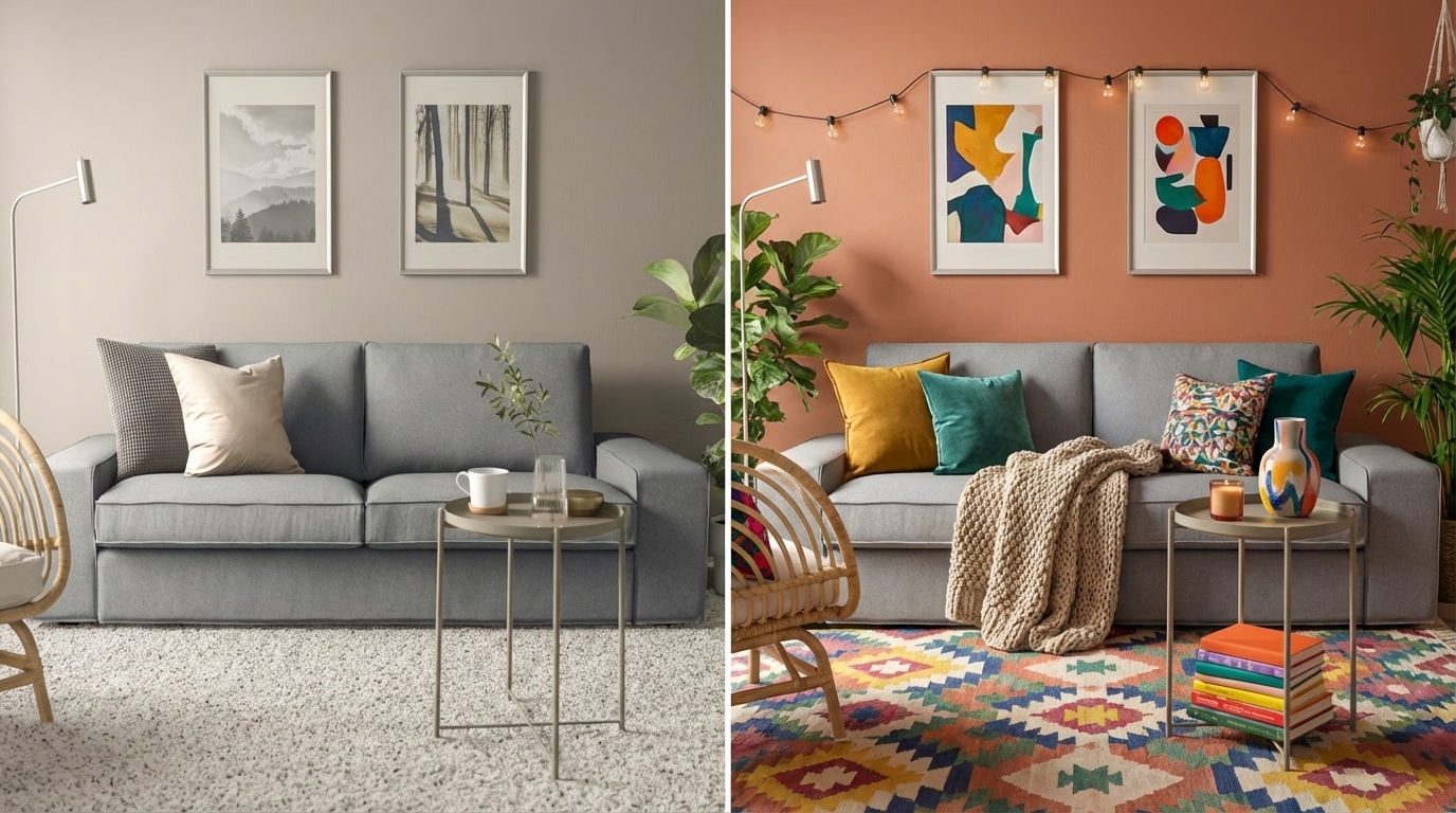 cozy ikea items living room