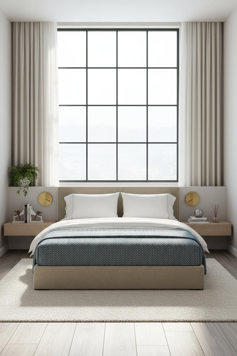 Cozy Loft Bedroom Scandi Modern Industrial