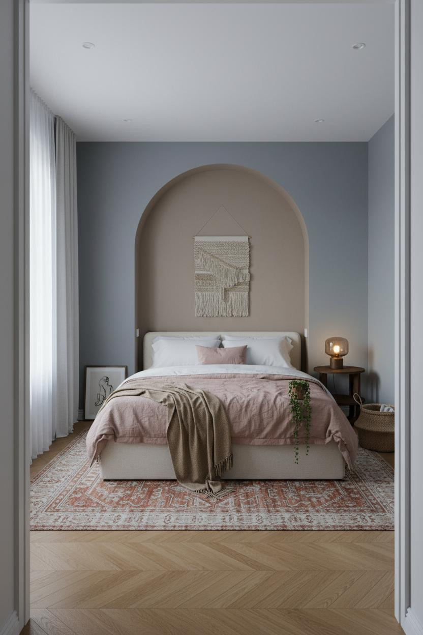 Cute Bedroom Ideas Small Rooms Arched Niche