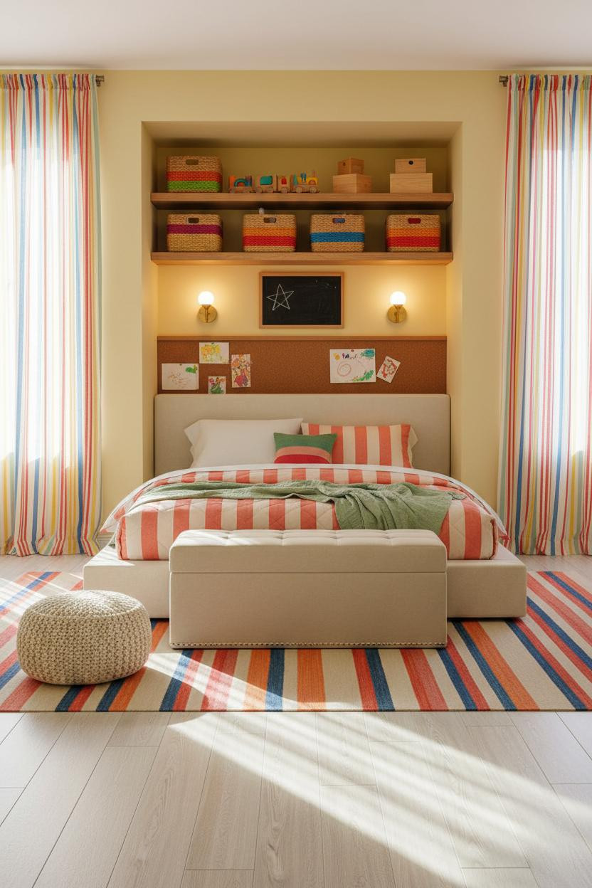 Eclectic Kids Room Maximalist Bedroom Design