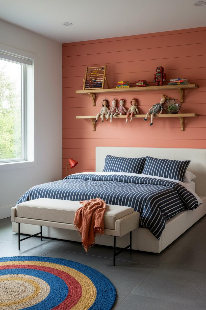 Eclectic Kids Room Retro Whimsical Bedroom