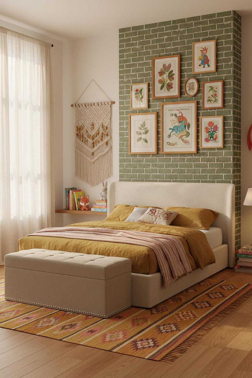 Eclectic Kids Room Vintage Whimsical Bedroom