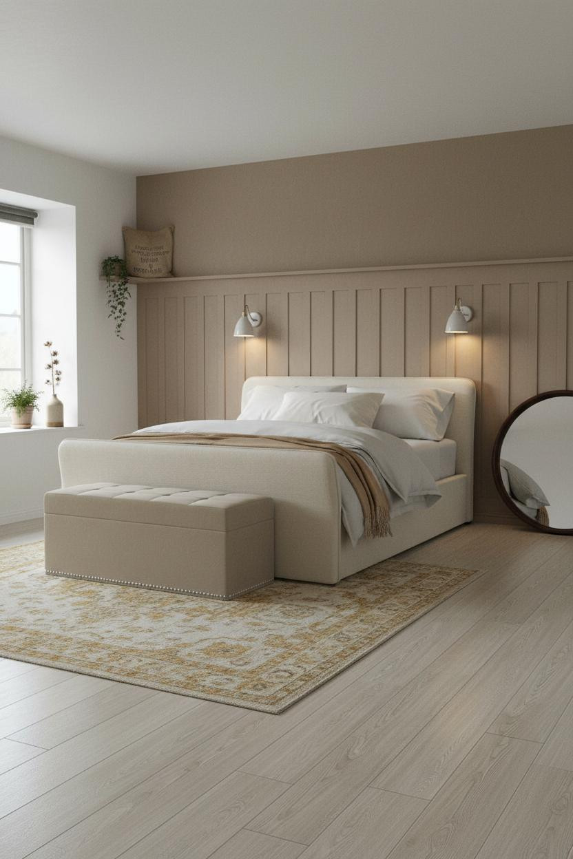 Farmhouse Chic Bedroom Neutral Design