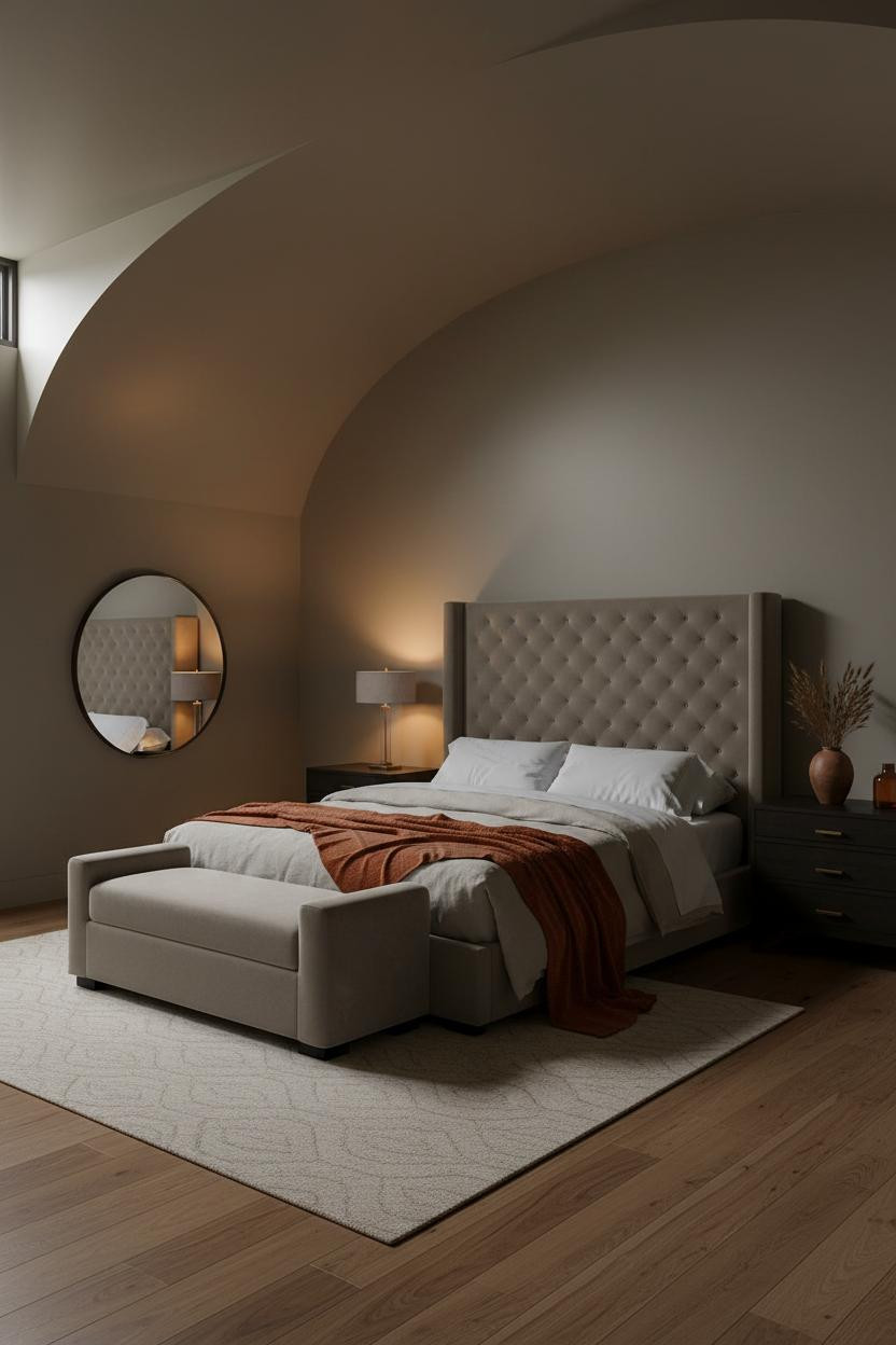 High Ceiling Bedroom Cathedral Vault Master