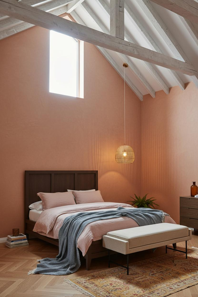 High Ceiling Bedroom Vaulted Rafters