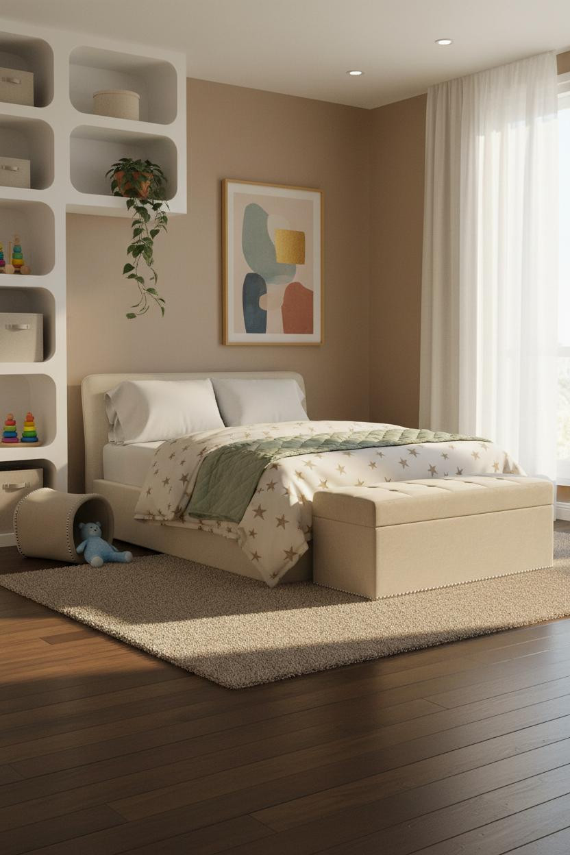 Kids Bedroom Ideas Modern Playroom Storage