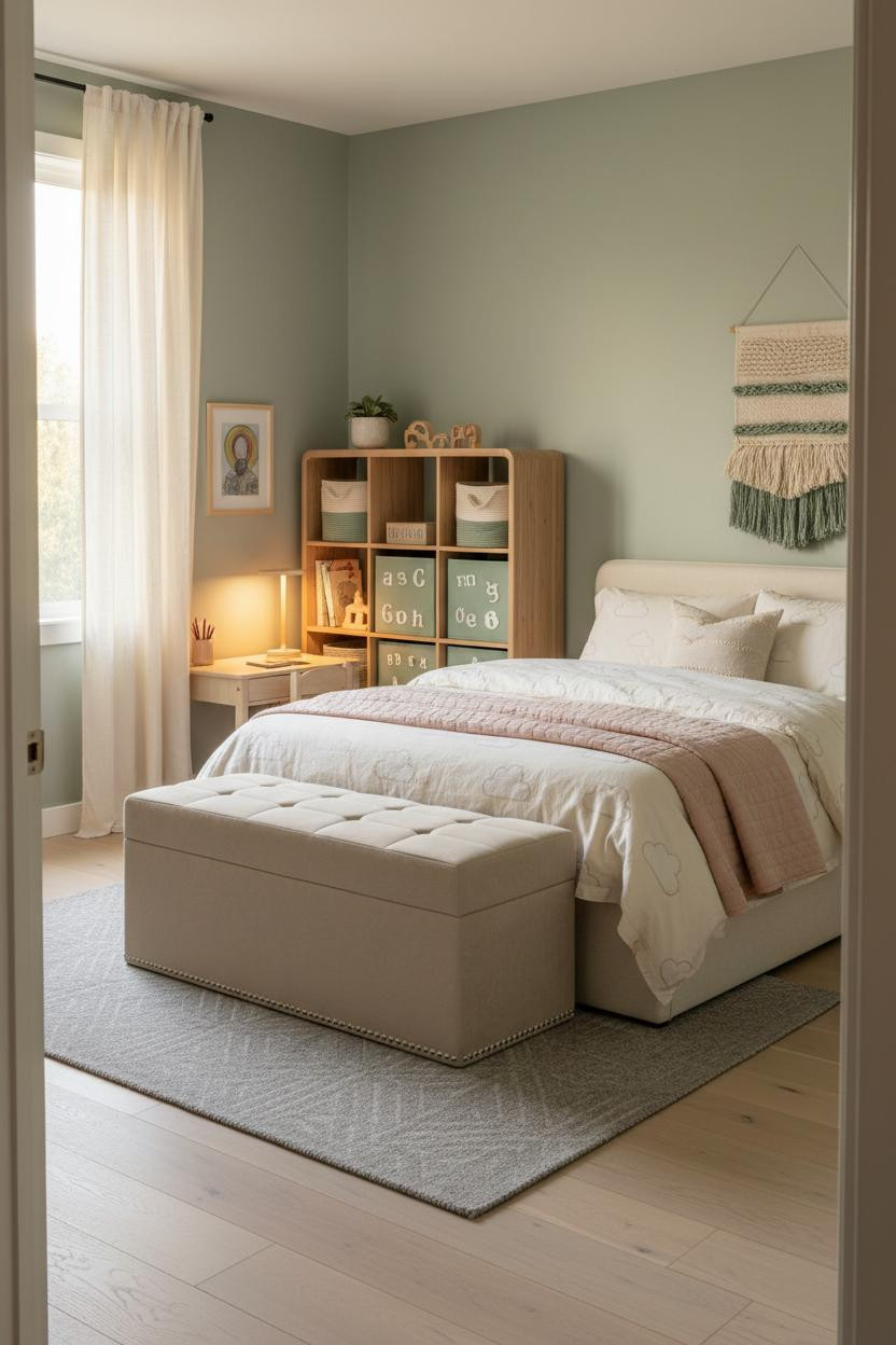 Kids Bedroom Scandi Modern Storage