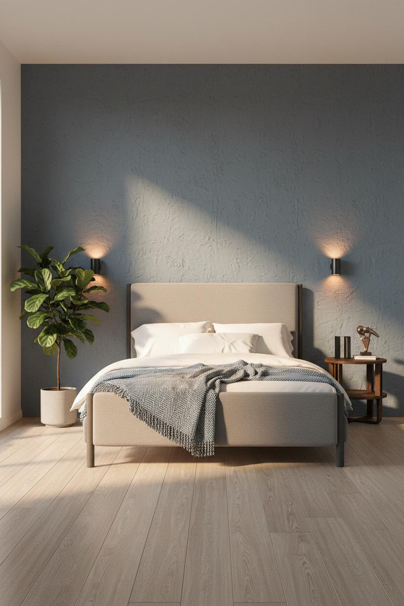 Modern Bed Design Japandi Headwall