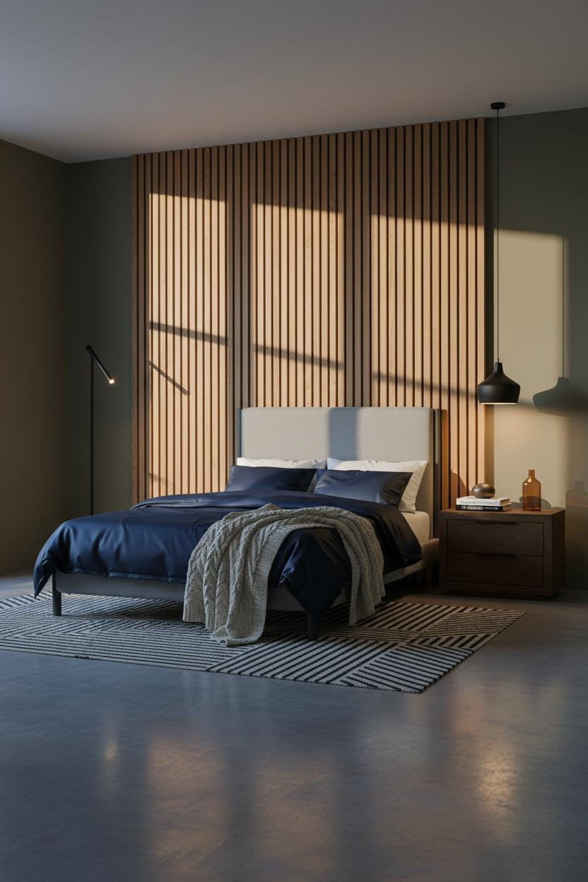 Modern Bed Design Industrial Oak