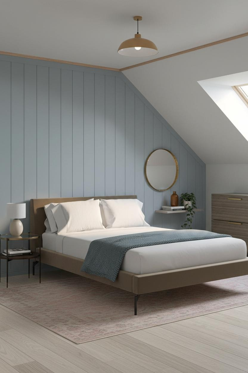 Modern Farmhouse Parents Bedroom Attic
