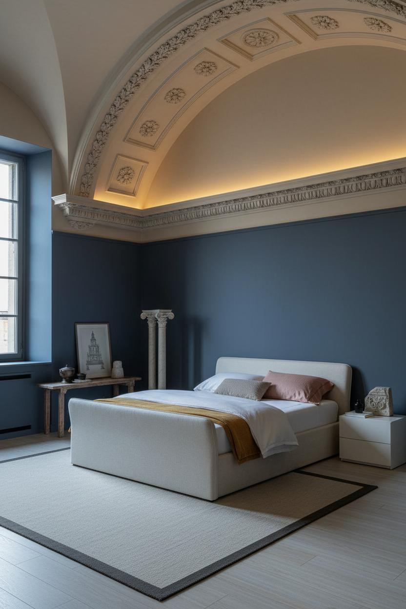 Neo Classical Bedroom Barrel Vault Luxury