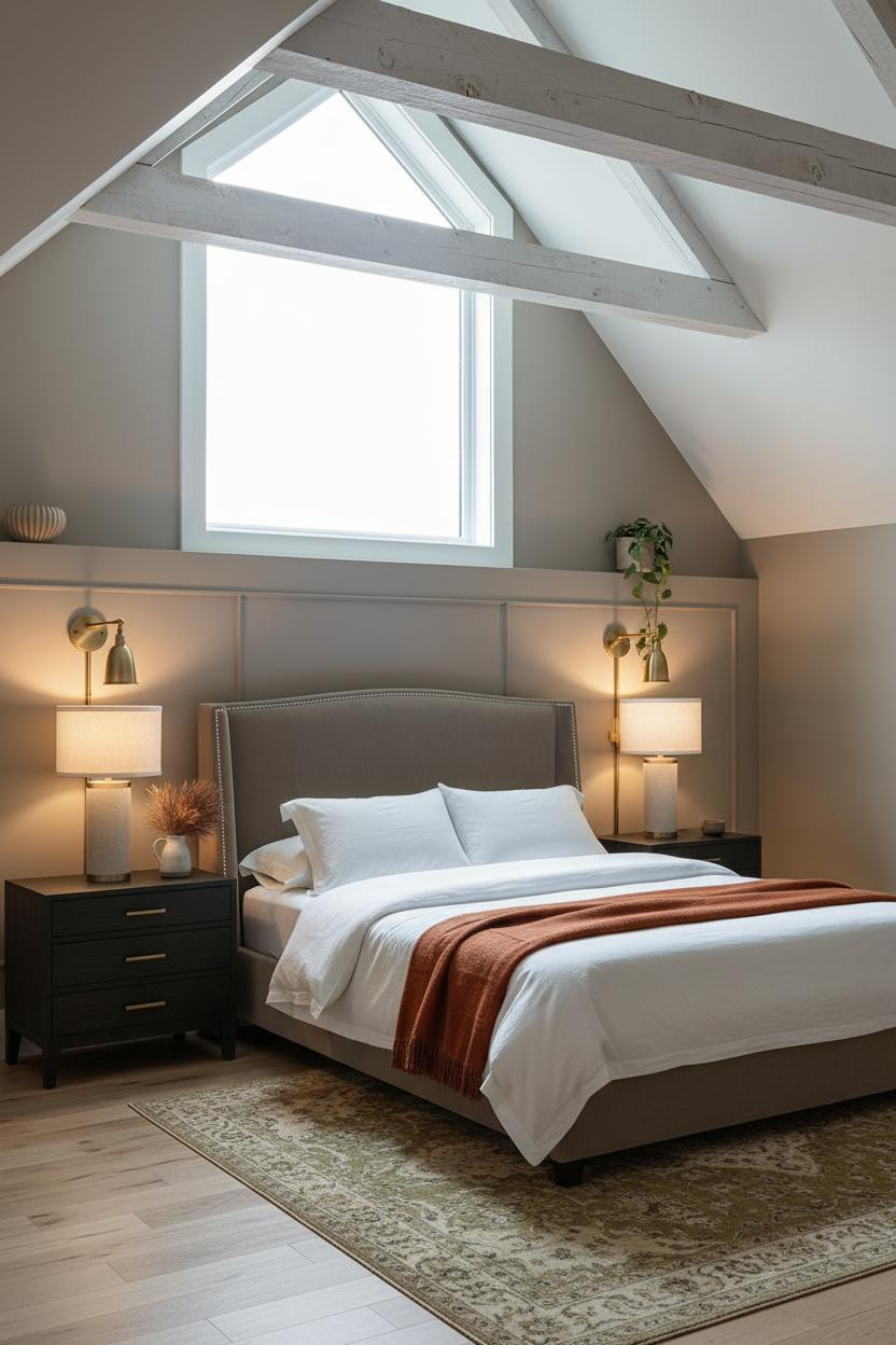 Parents Bedroom Boho Attic Design