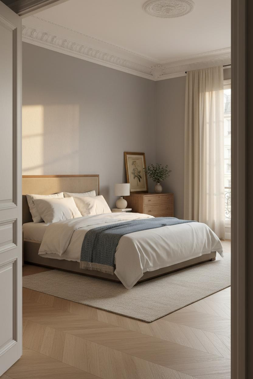 Parisian Modern Bedroom Haussmann Light