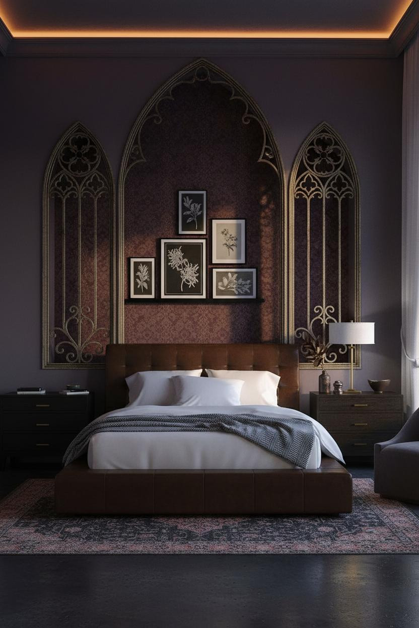 Romantic Goth Bedroom Dark Coquette Design