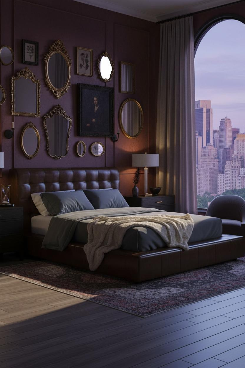 Romantic Goth Bedroom Victorian Gallery Wall