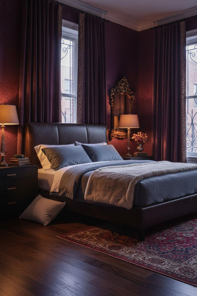 Romantic Goth Bedroom Victorian Velvet
