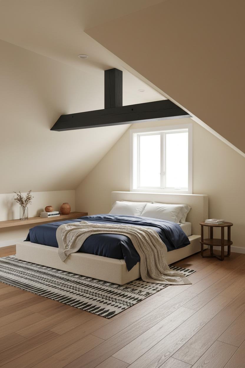 Sloped Ceiling Bedroom Angled Walls Attic