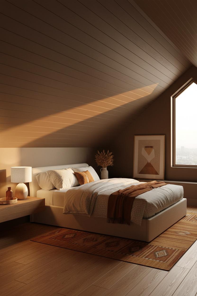 Sloped Ceiling Bedroom Boho Attic