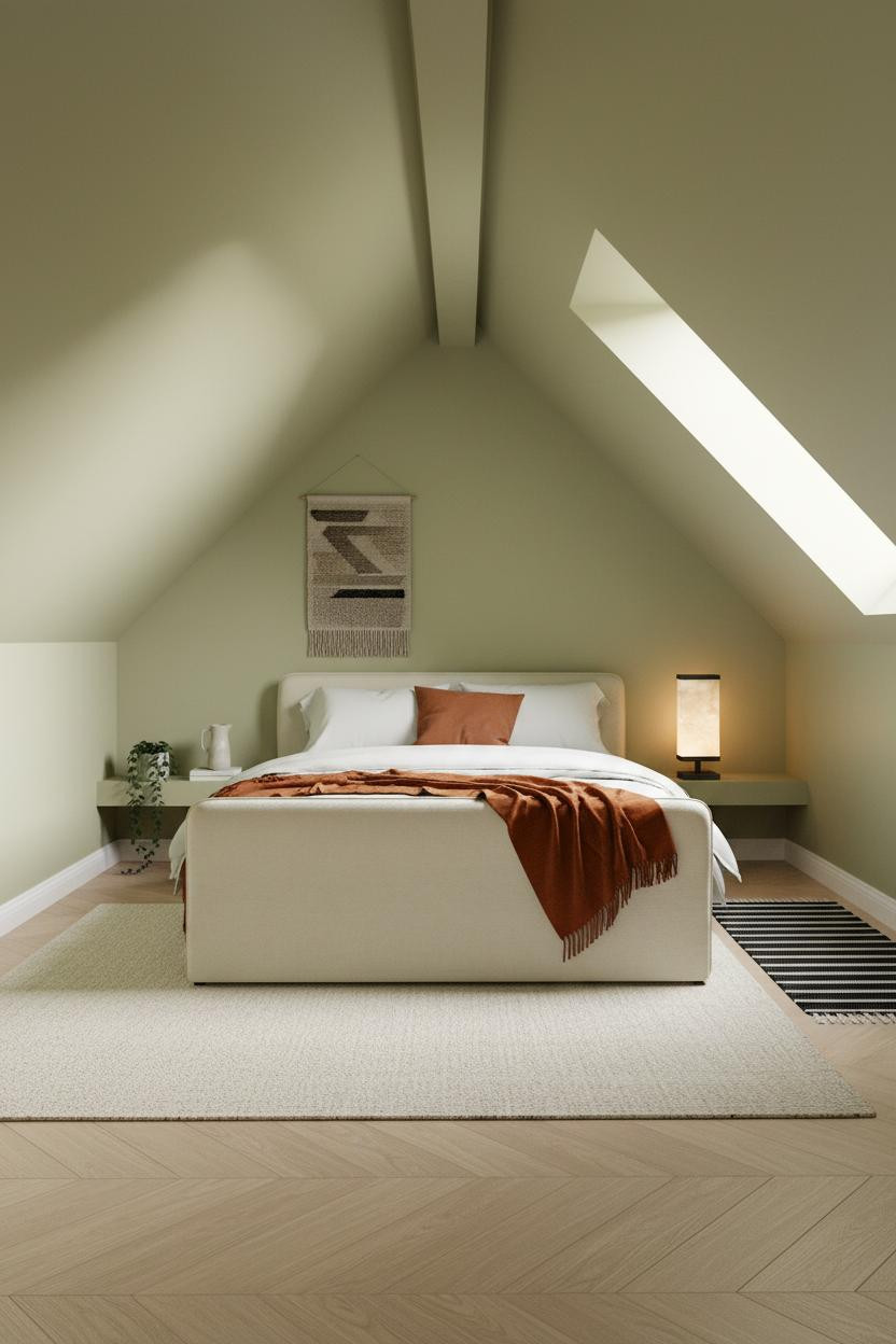 Sloped Ceiling Bedroom Dormer Window
