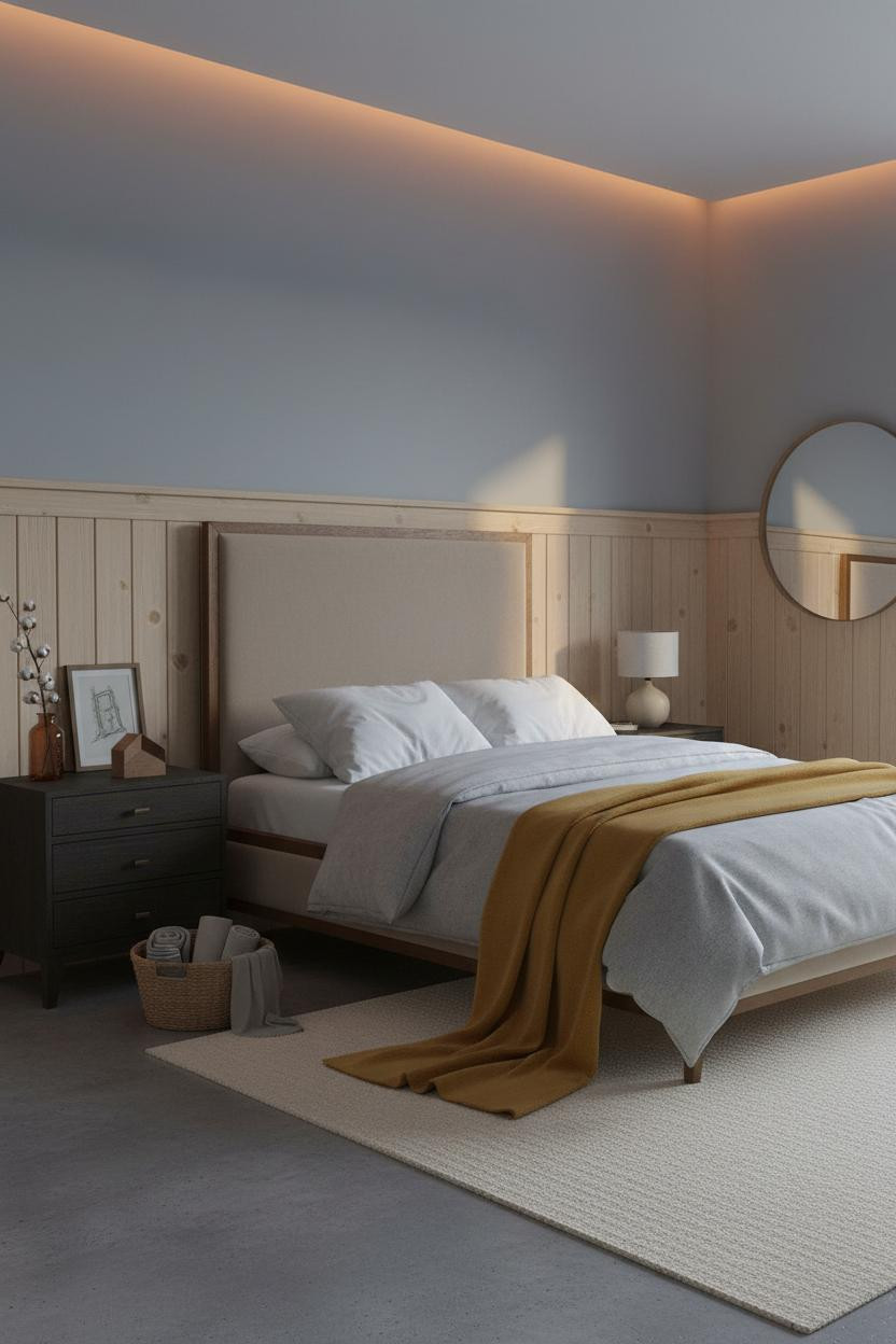 Small Bedroom Ideas DIY Wainscoting