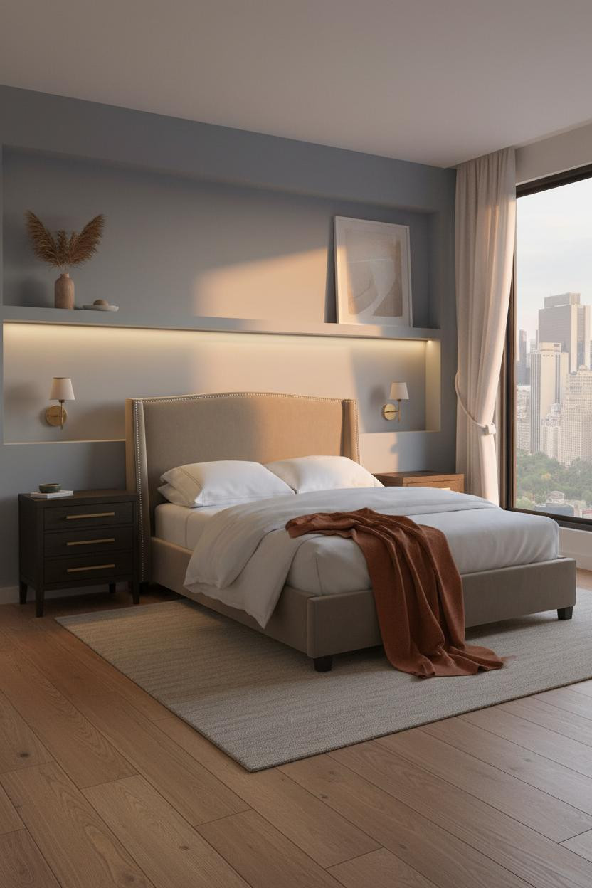 Small Bedroom Minimalist Layout Design