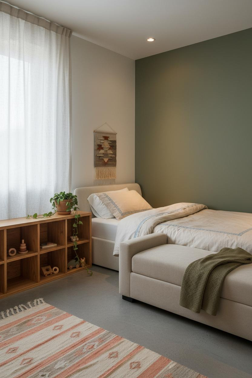 Small Kids Room Wood Cubby Storage Design