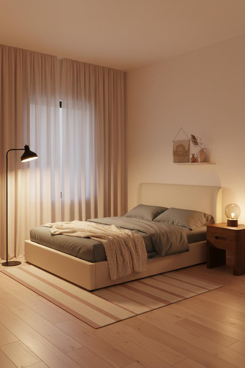 Small Teen Bedroom Cozy Contemporary Layout