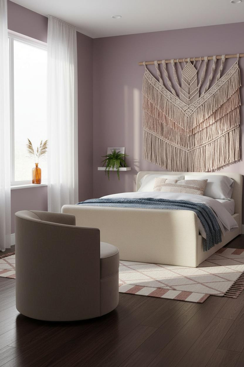 Teen Bedroom Makeover Macrame Wall