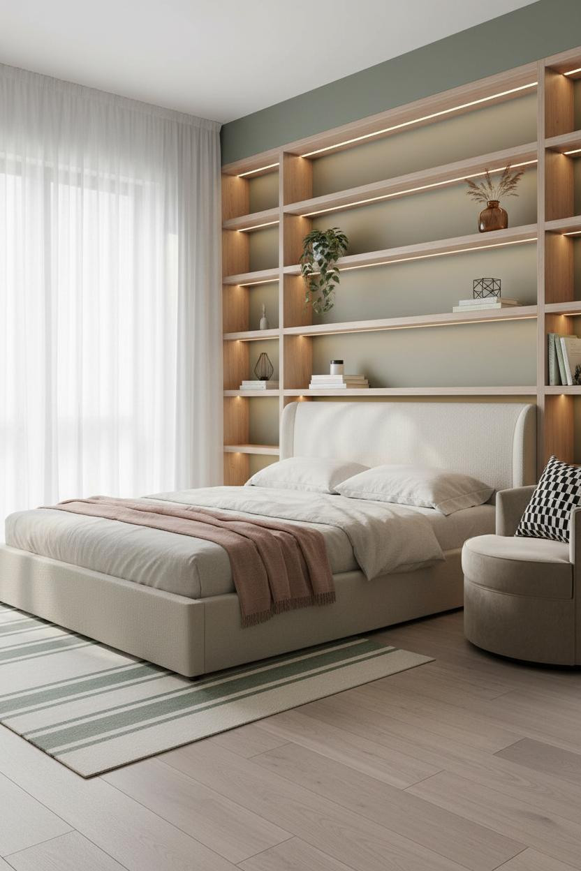 Teen Bedroom Makeover Scandi Modern Shelving