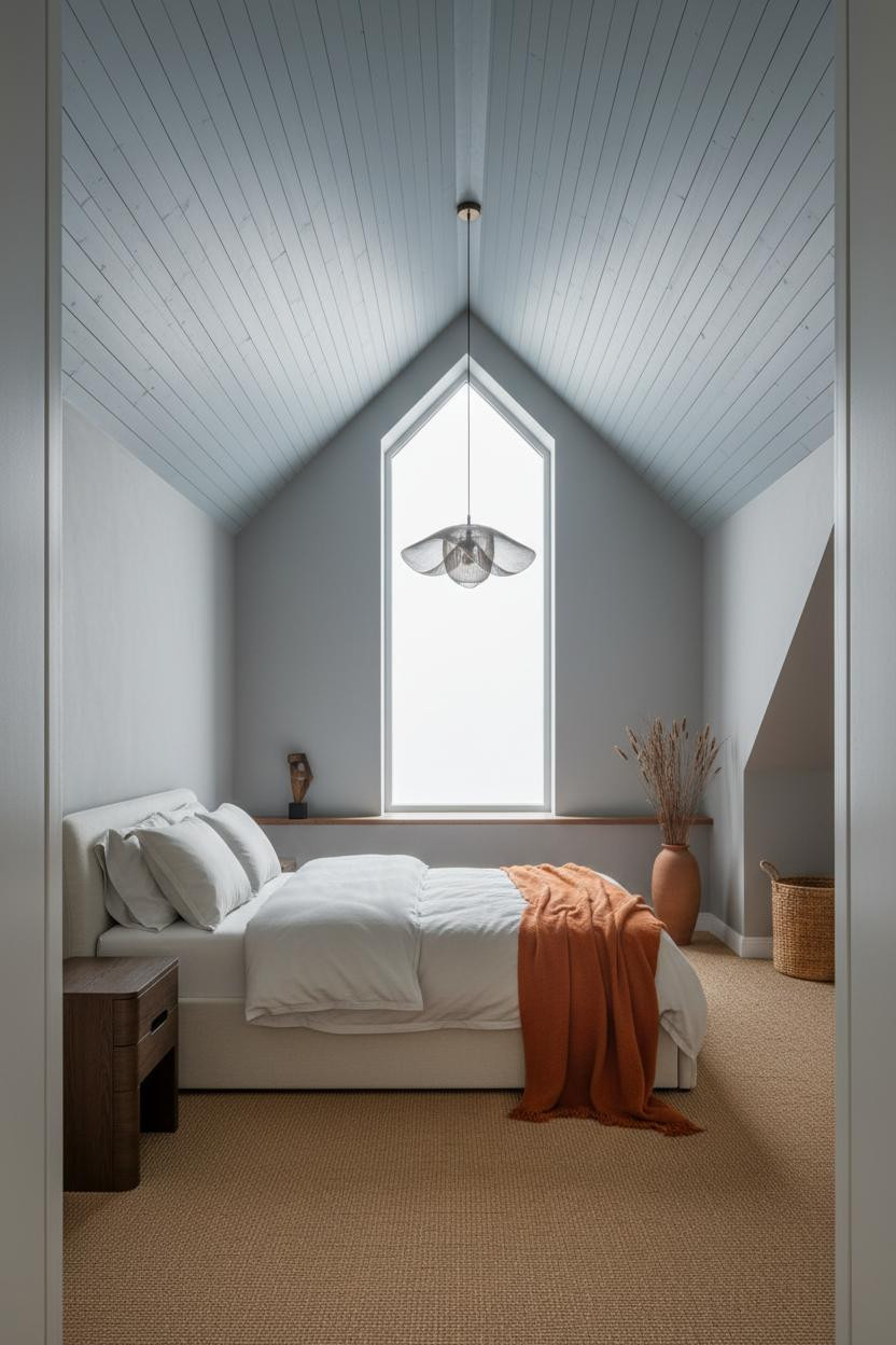 Vaulted Ceiling Bedroom Cathedral Window