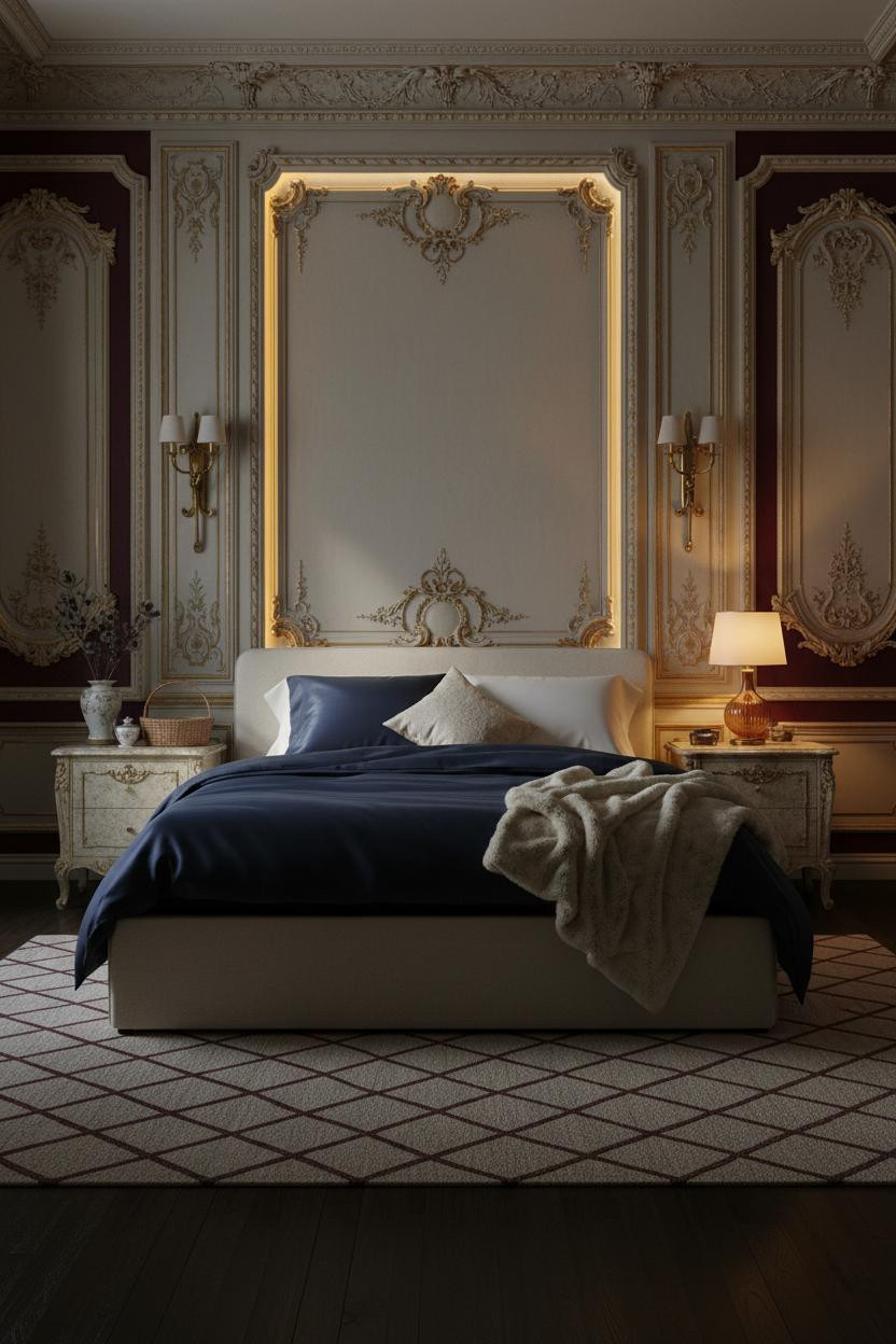 Vintage Princess Bedroom Rococo Gilded