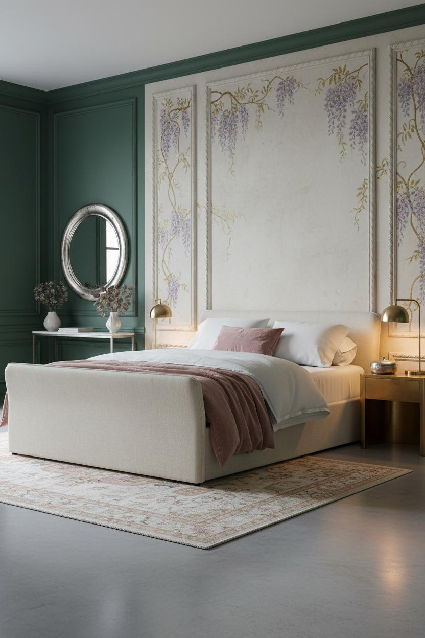 Vintage Princess Bedroom Wisteria Paneling