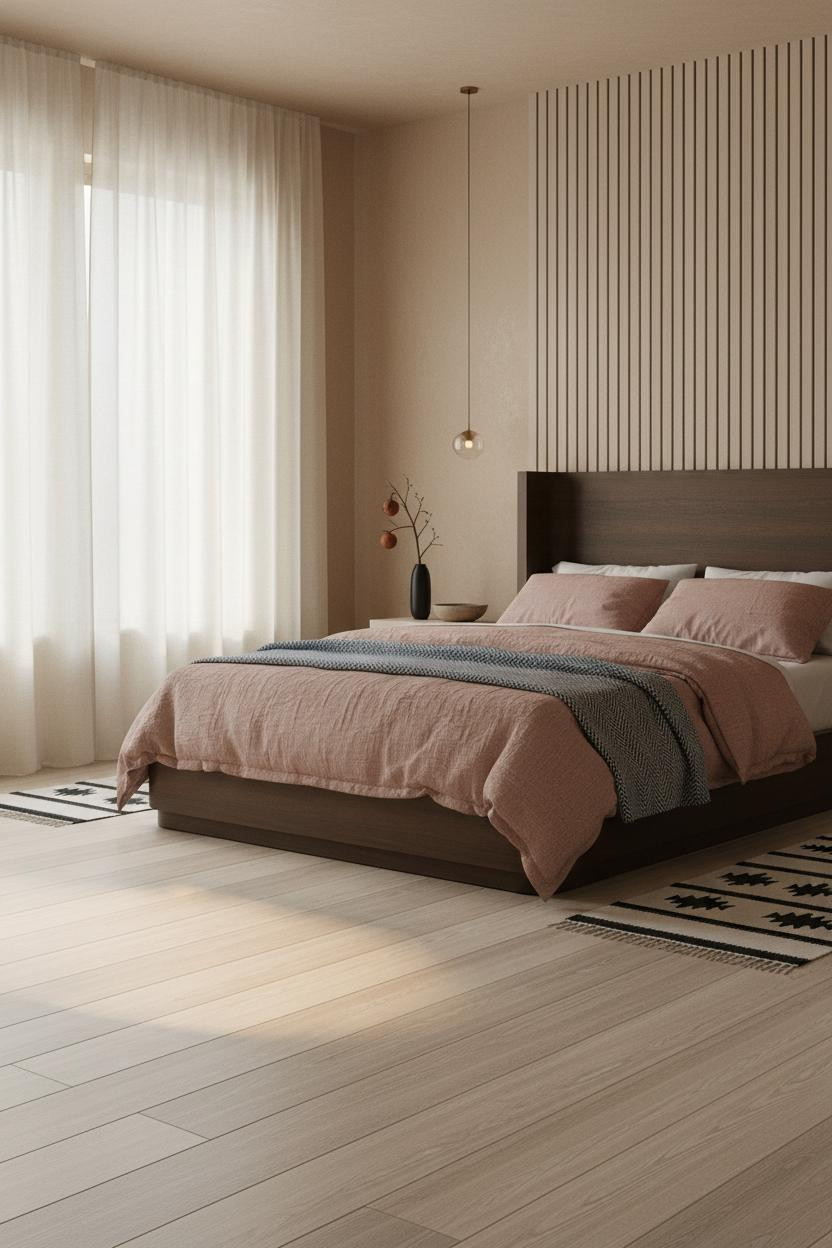 Zen Bedroom Wabi Sabi Ash Slats