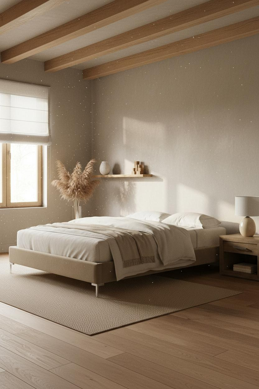 Zen Bedroom Wabi Sabi Natural Wood