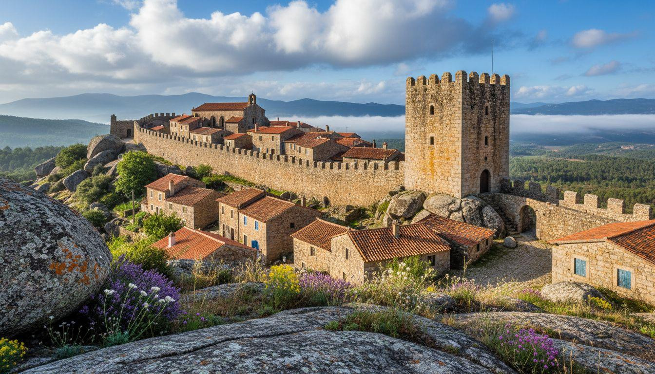 This Portuguese village keeps 158 residents inside 13th-century granite walls at 760 meters