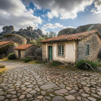 This Portuguese village built 800 homes under granite boulders the size of houses