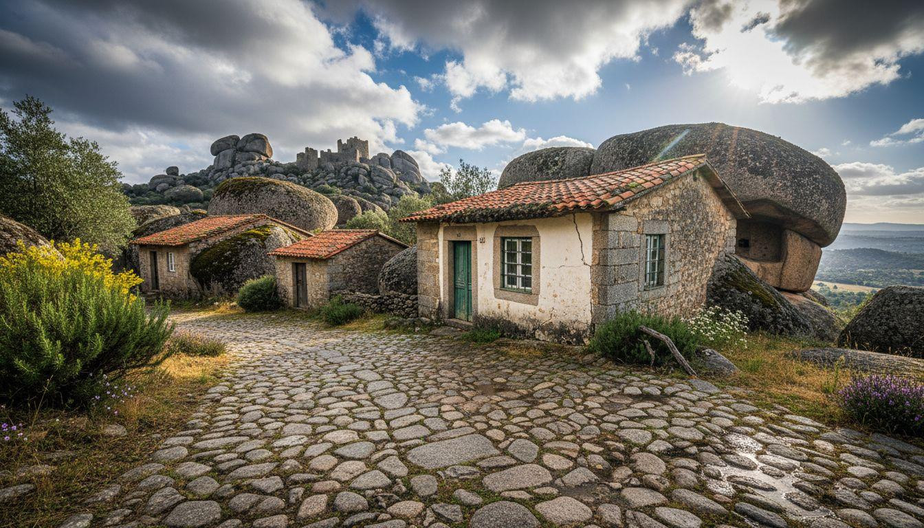 This Portuguese village built 800 homes under granite boulders the size of houses