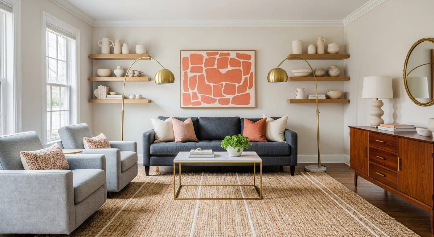 I moved to Nashville and spent 7 making my living room feel twice as big