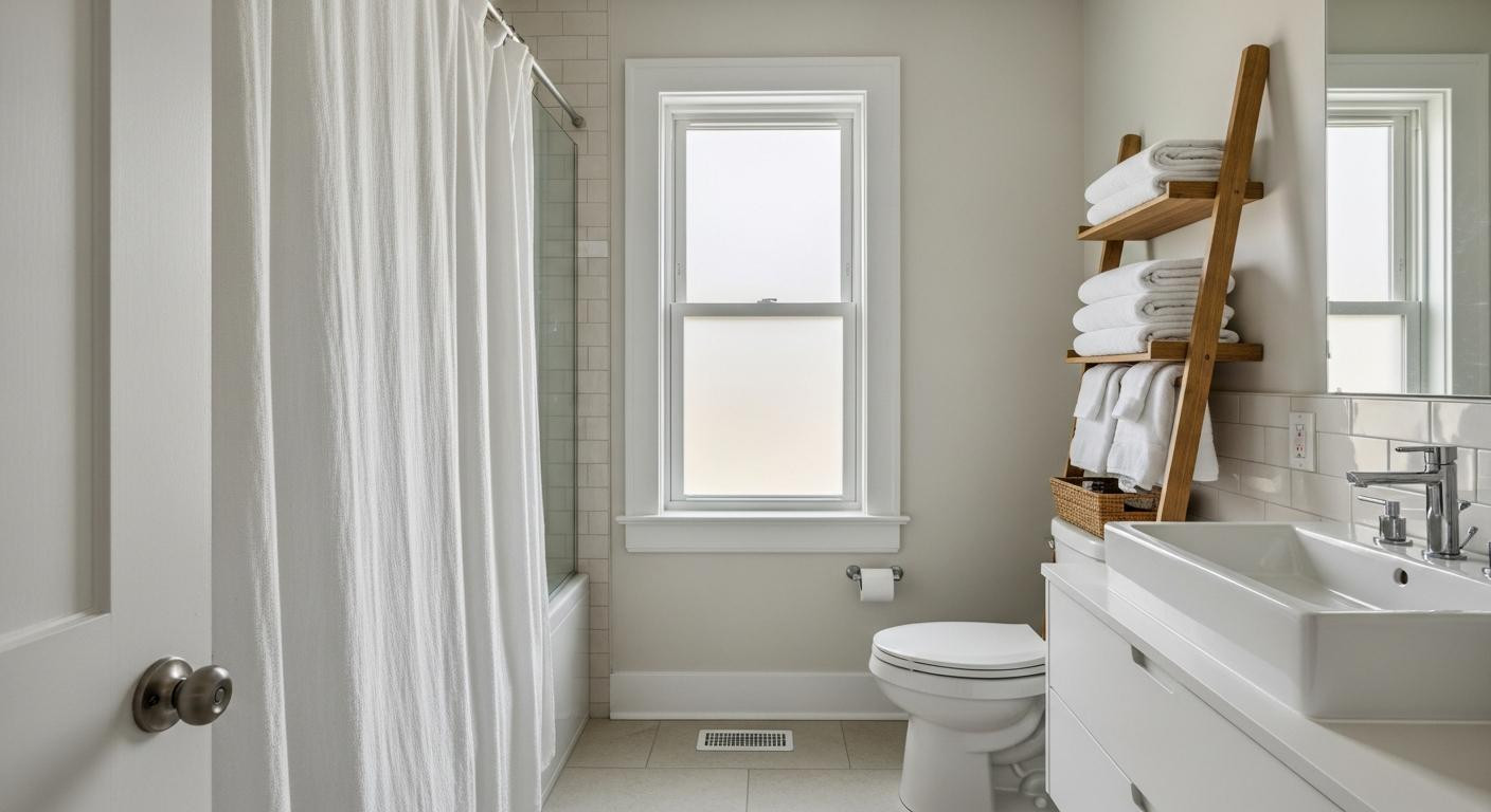 I tried 5 tricks in my 35-square-foot bathroom and one made it feel twice as big