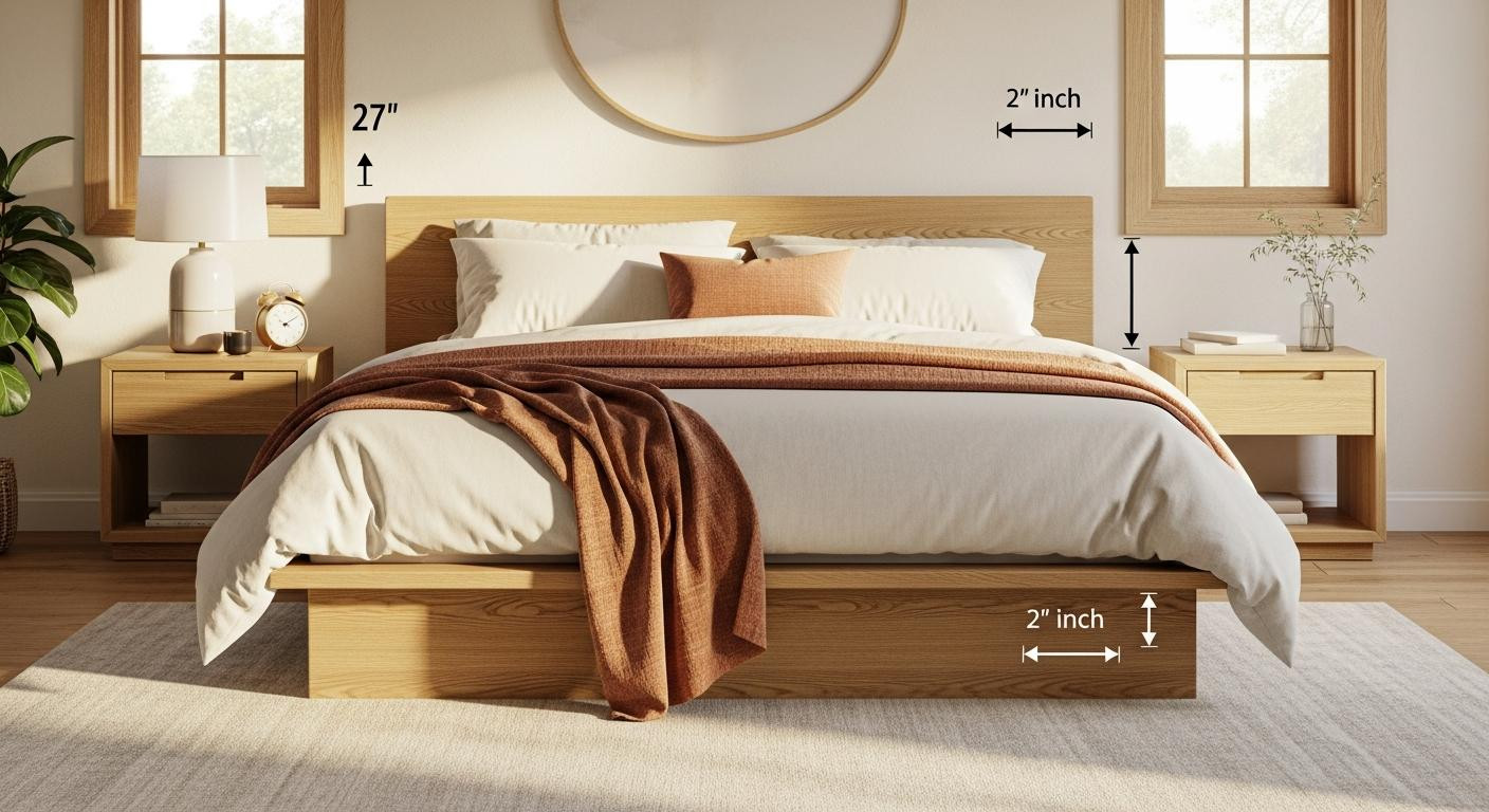 The 2-inch nightstand rule designers use (and why yours is probably wrong)