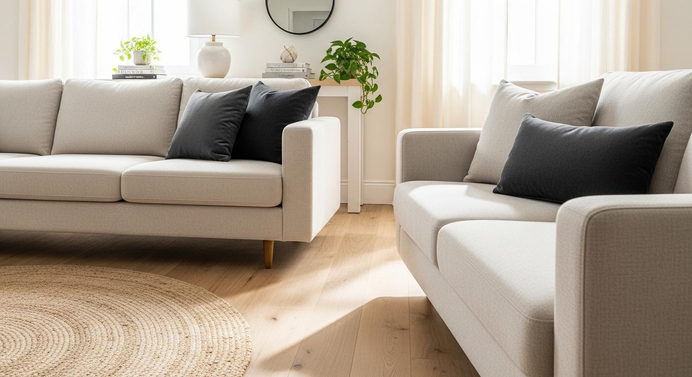 I pulled my sofa 10 inches off the wall and my living room feels twice as big